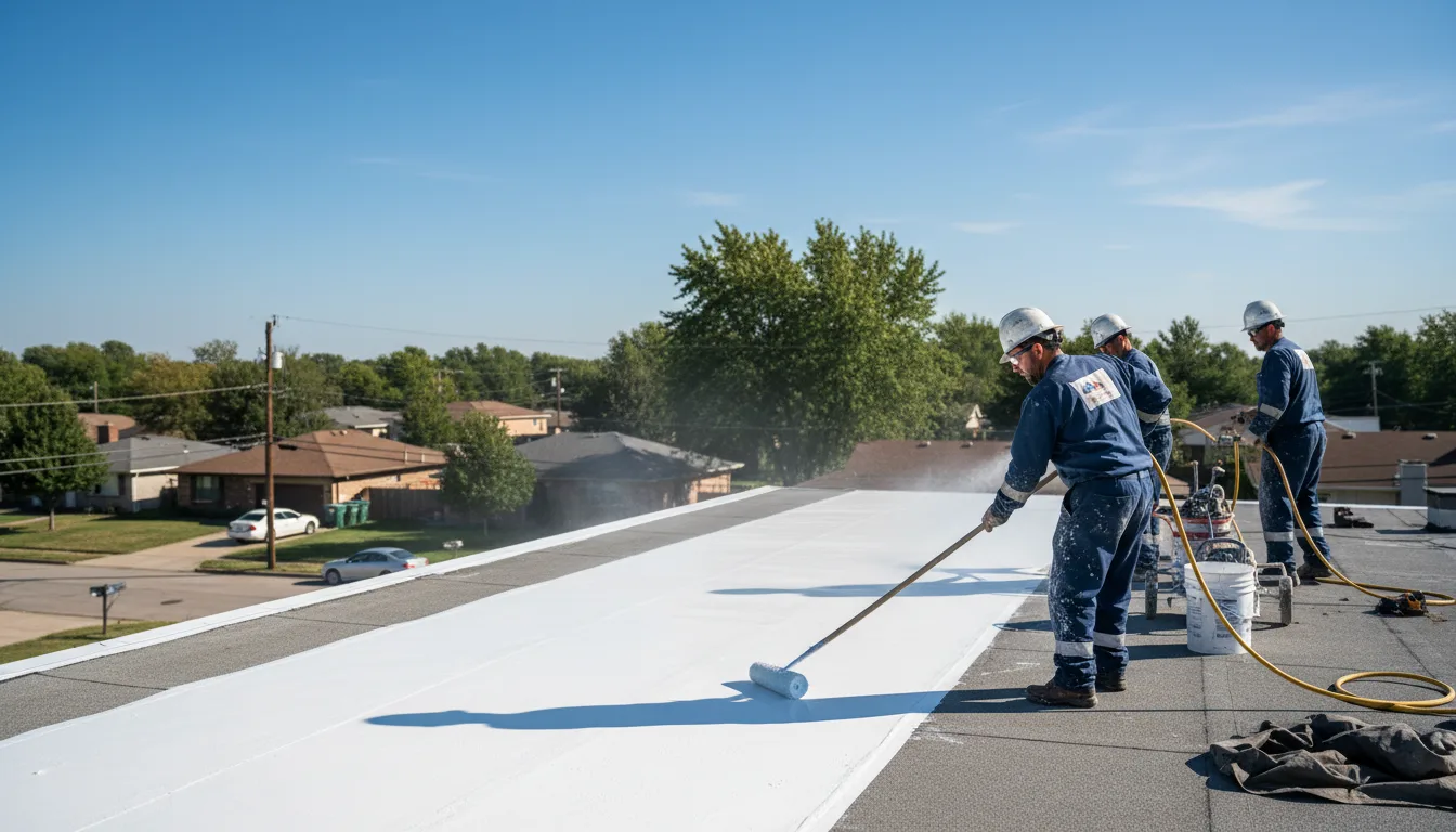 Commercial roof coating in Toyah, TX near me